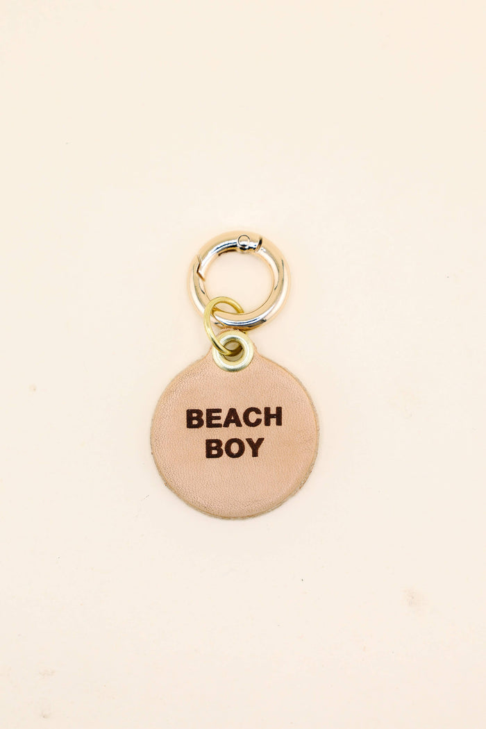 Beach Boy Pet Tag: Bright Blue Acrylic
