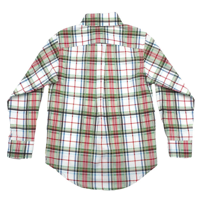 Carter Oxford Creme Plaid Button Up