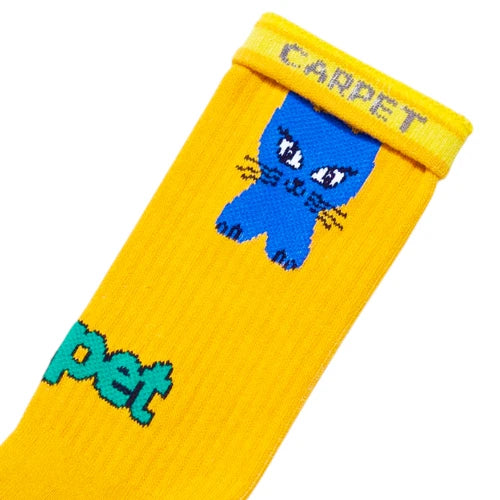 Cat Sock-Yellow
