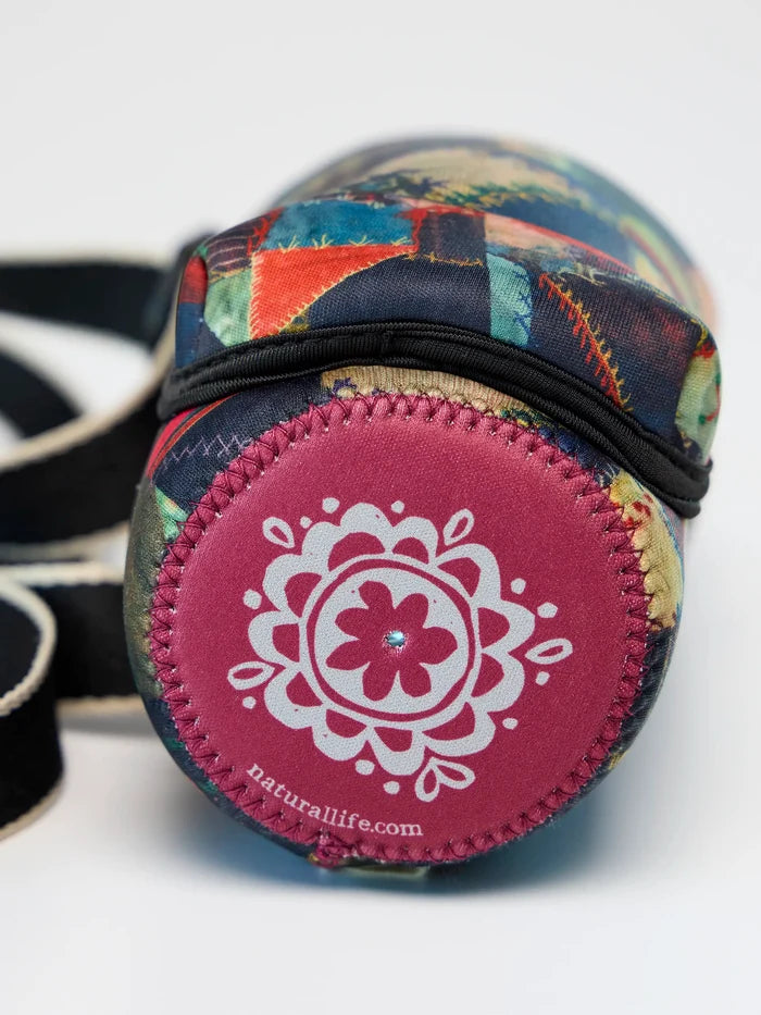 Insulated Water Bottle Carrier - Artisan Stitches Multi-view 4