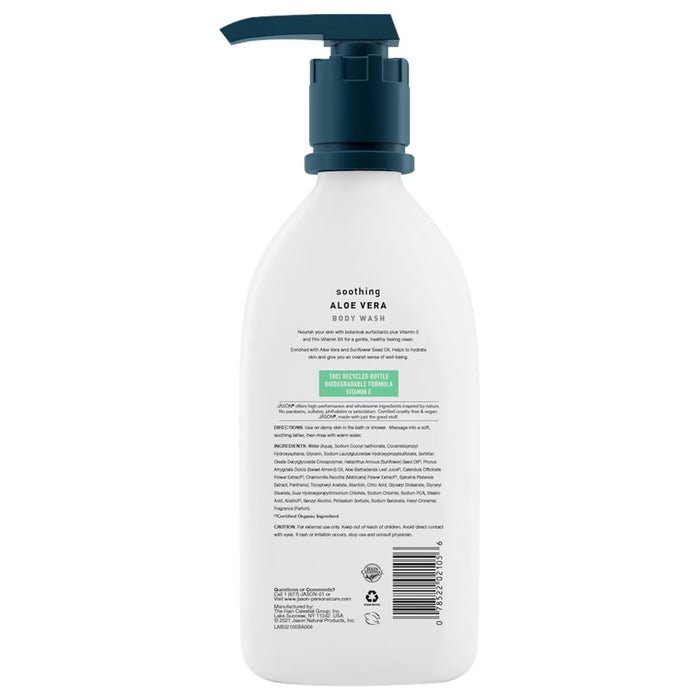 JASON Natural Aloe Vera Body Wash Daily Body Cleanser 30 oz - 6 Pack