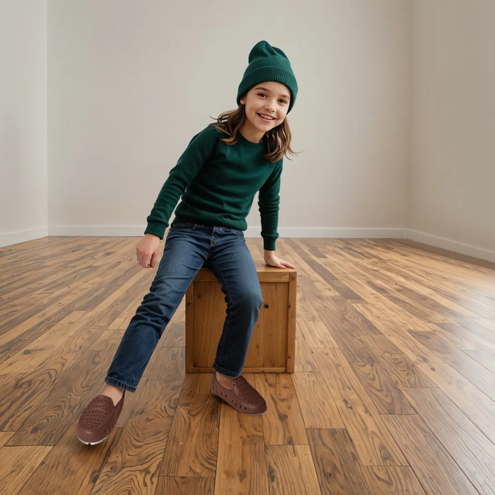 Kid's Floafers Prodigy Driver Driftwood Brown/Coconut