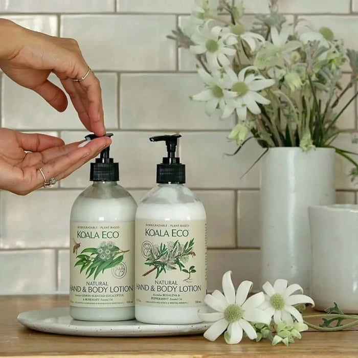 Koala Eco Natural Hand & Body Lotion - Lemon Scented Eucalyptus & Rosemary 500ml