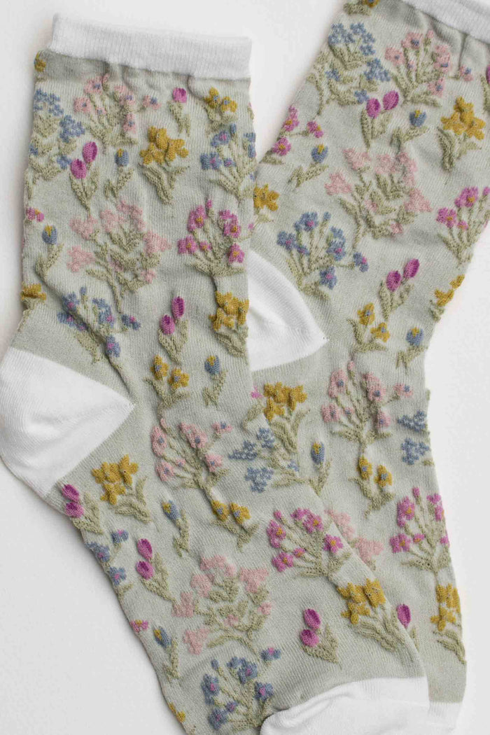 Midnight Wildflower Socks