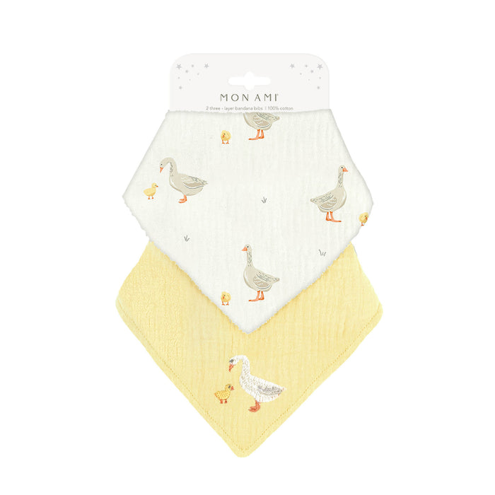 MOTHER GOOSE 2-PIECE BIB SET