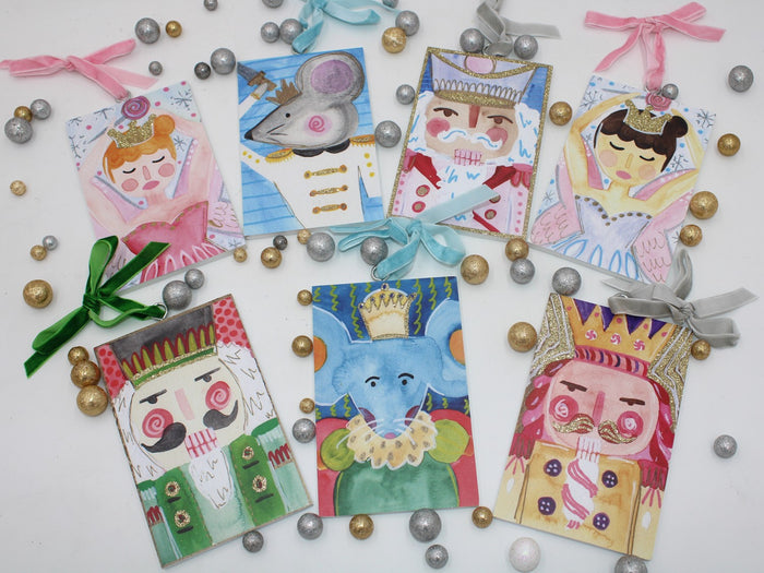 Nutcracker Suite Glitter Wood Ornament