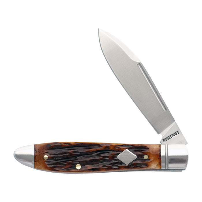 Tanasi Lake Tear Drop Dapper Jigged Bone-Brown (RoseCraft Blades)