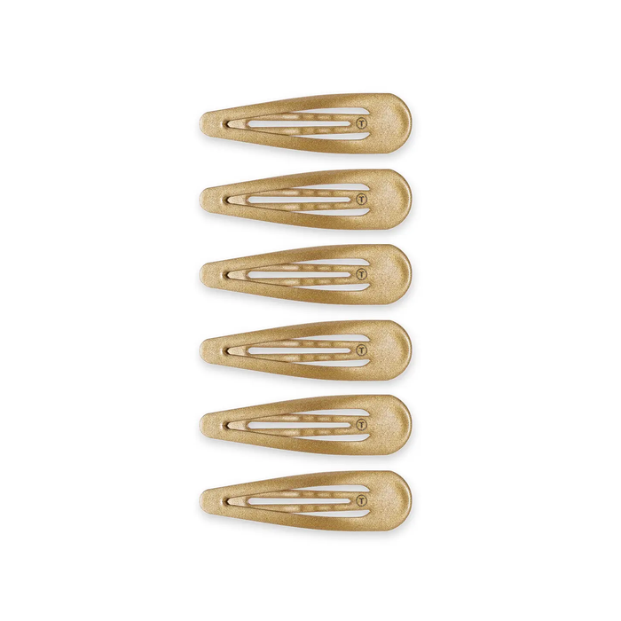 Teleties Snap Clip | Gold | 6 Count