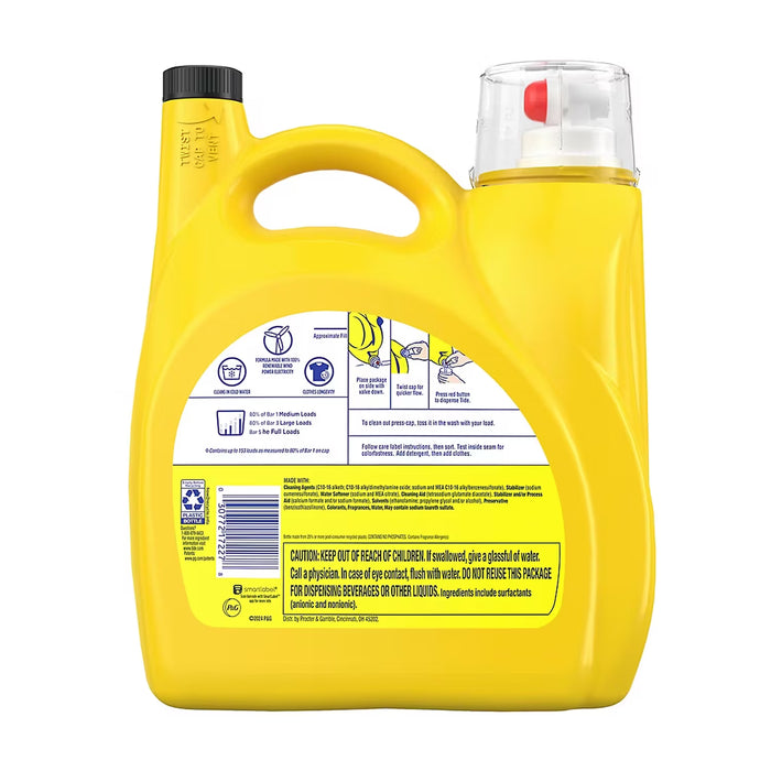 Tide Simply All-In-One Liquid Laundry Detergent, Refreshing Breeze, 153 Loads, 167 fl. oz.
