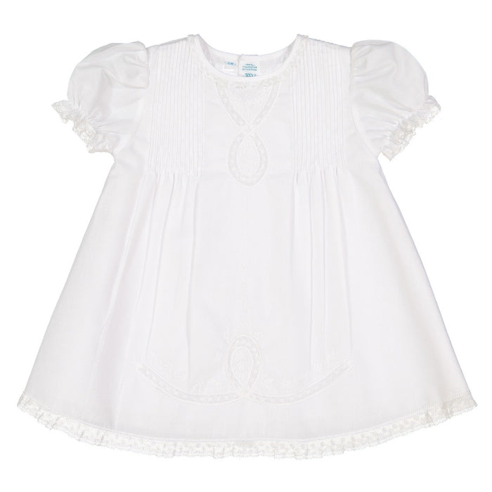 White Lace Ribbon Slip Dress