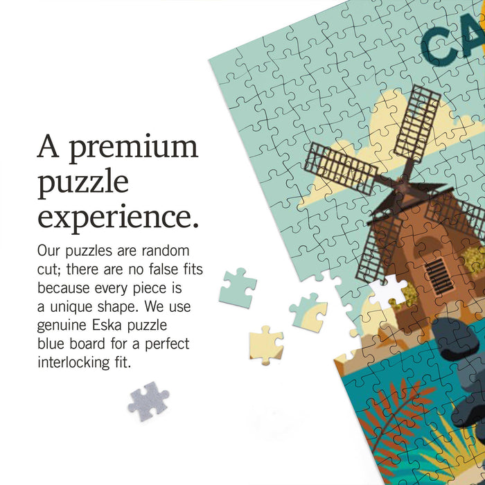 1000 PIECE PUZZLE Cape Cod, Beach Geometric