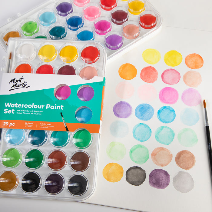 29 Piece Watercolour Cake Set