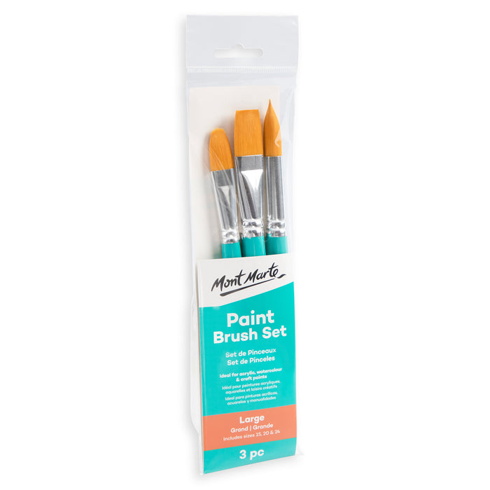 3 Piece Paint Brush Set - Large