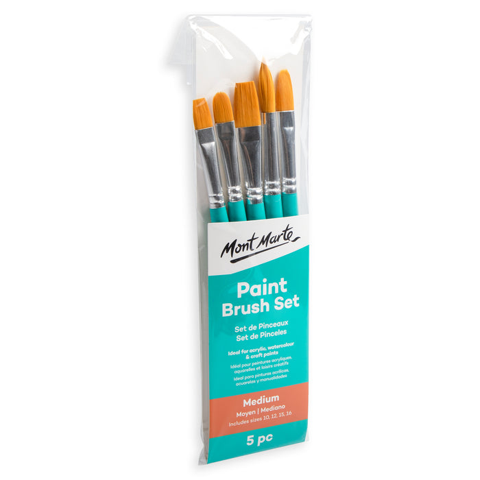5 Piece Paint Brush Set - Medium