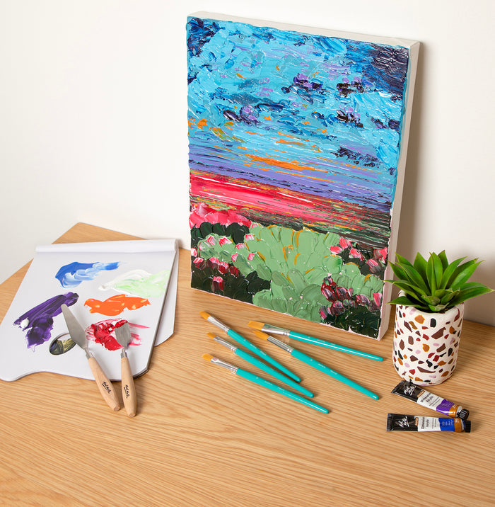 5 Piece Paint Brush Set - Medium