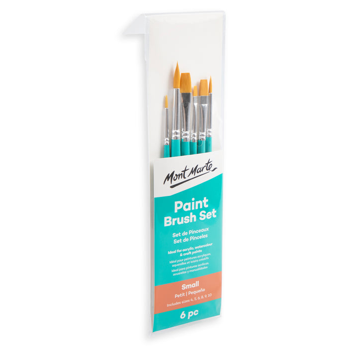 6 Piece Paint Brush Set - Small