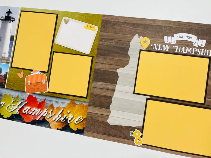 CTScrapbooks Premade Layout Travel New Hampshire
