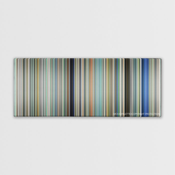 A Silent Voice: The Movie color palette canvas print: thousands of thin vertical stripes of color