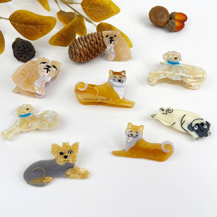 Acetate Cute Animal Pet Dog Hair Clips: A-GermanShepherd