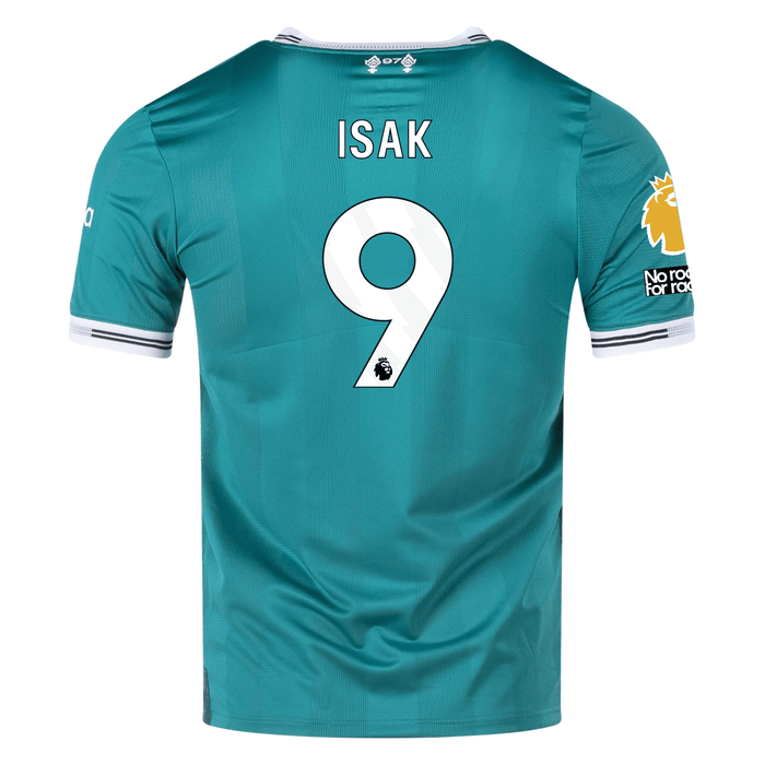 adidas Liverpool FC Authentic Alexander Isak Third Jersey w/ EPL + No Room For Racism Patches 25/26 (Sea Green) | SoccerWearhouse