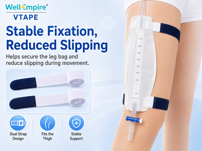 Adjustable Urine Bag Leg Strap – Nylon Drainage Tube Holder