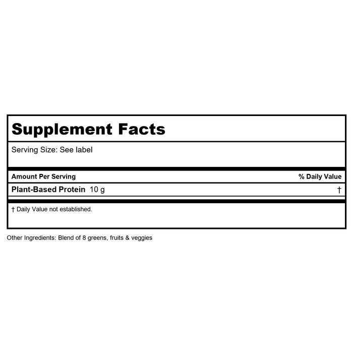 Amazing Grass Green Superfood Original Capsules 150Caps - Supplement Facts panel