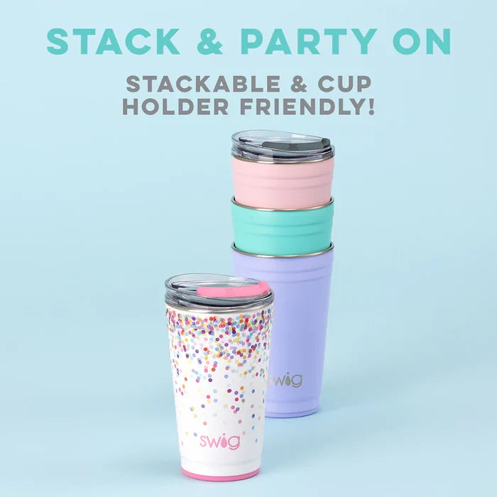Aqua 24oz Insulated Party Cup