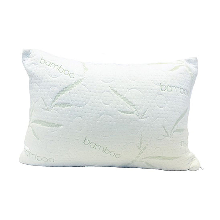 Bamboo Pillow -Aloe Vera Adjustable (Queen) 28 in. x 19 in.