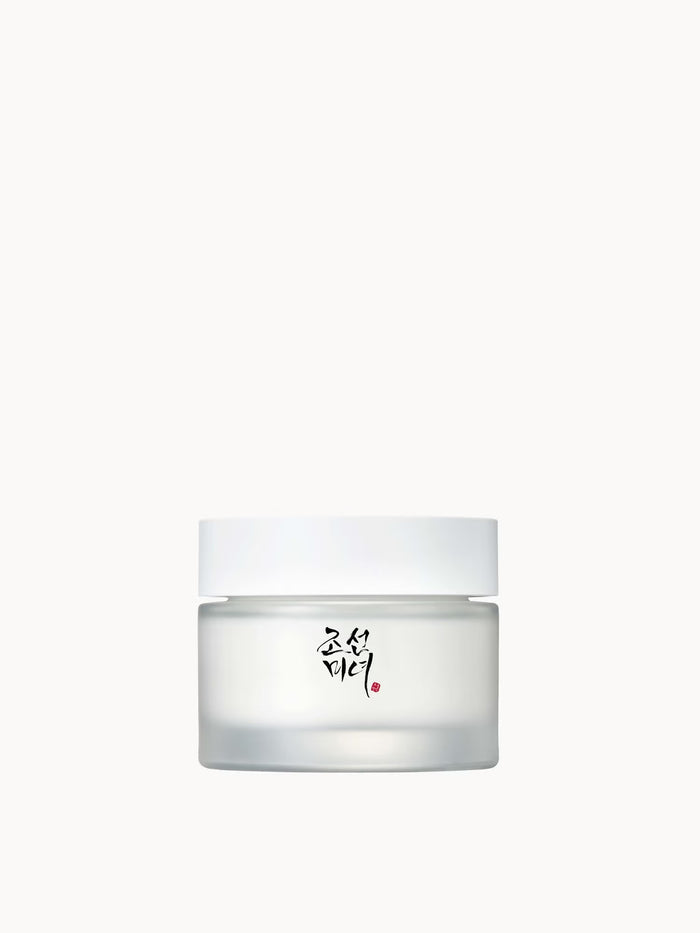 Beauty of Joseon Dynasty Cream 50ml face cream in a jar, showcasing its elegant packaging and creamy texture.