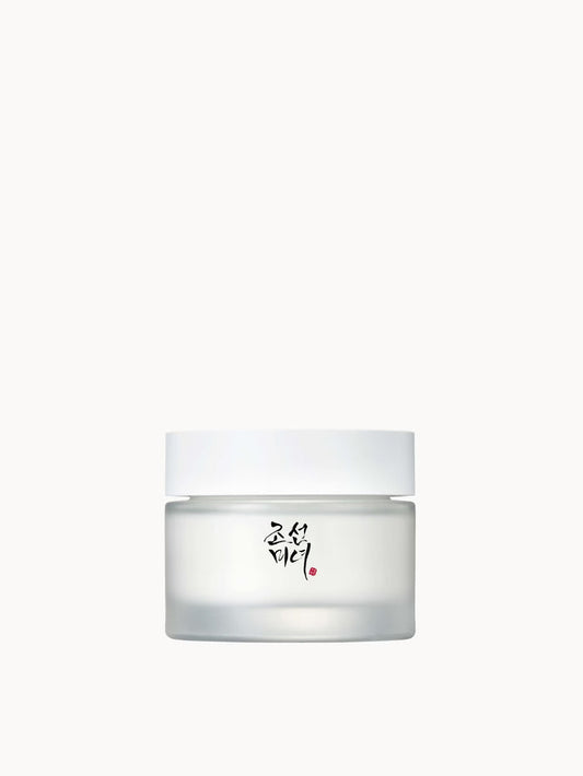 Beauty of Joseon Dynasty Cream 50ml face cream in a jar, showcasing its elegant packaging and creamy texture.