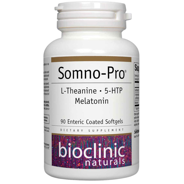 Bioclinic Naturals Somno-Pro L-Theanine 5-HTP Melatonin 90 Softgels - B00GZRR53C