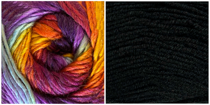 BLACK + EASY TO LOVE - Embossed Fascination Shawl KIT