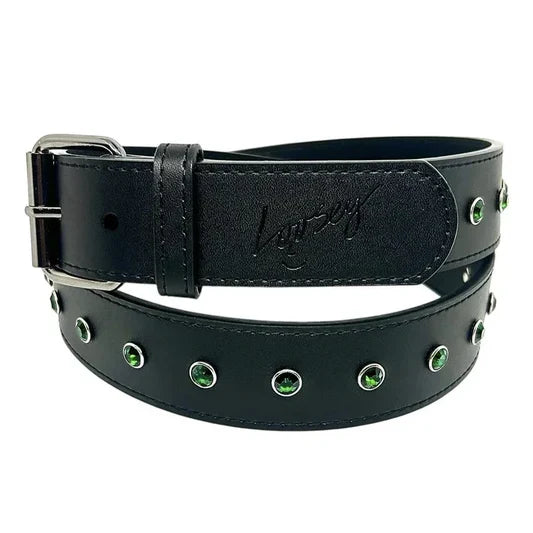 Black Rhinestone Belt