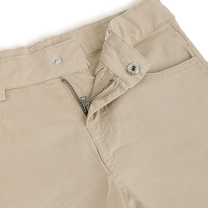Boys Cotton Mid-Rise Trousers