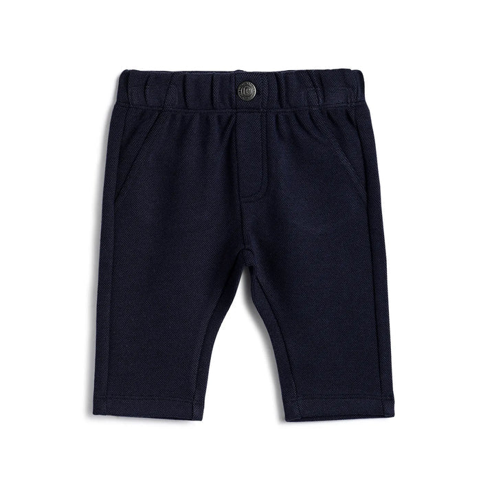Boys Dark Blue Solid Trousers