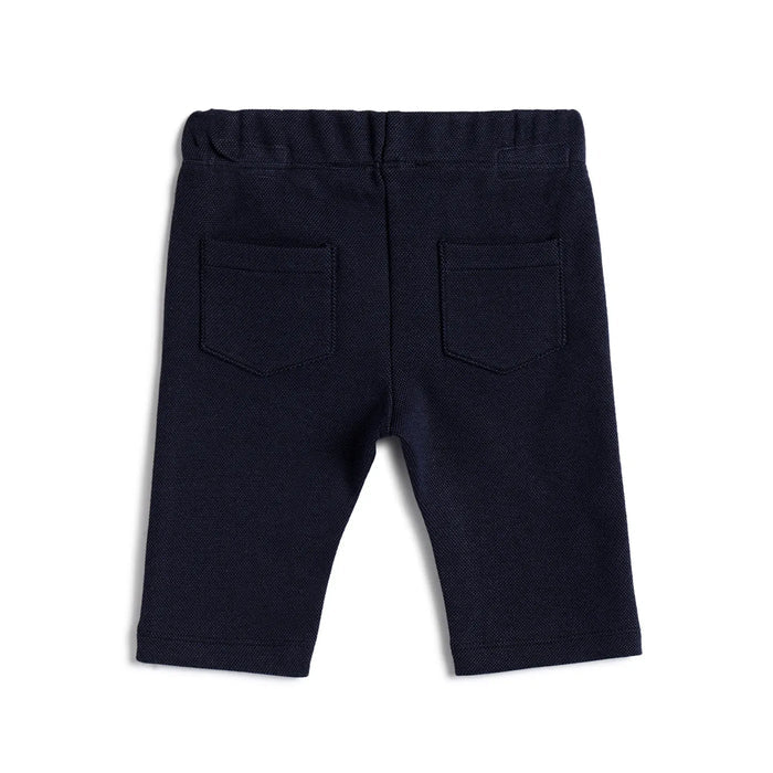 Boys Dark Blue Solid Trousers
