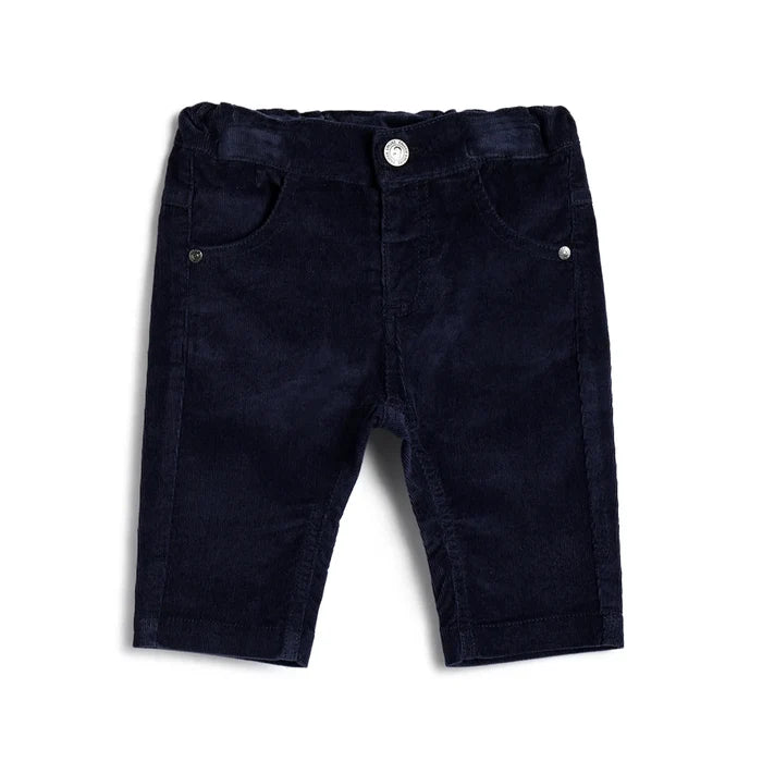 Boys Medium Blue Solid Trousers