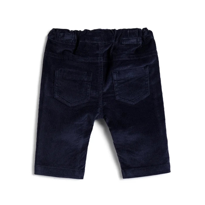 Boys Medium Blue Solid Trousers