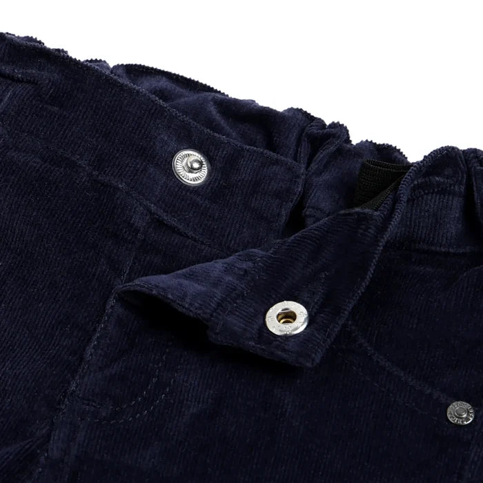 Boys Medium Blue Solid Trousers