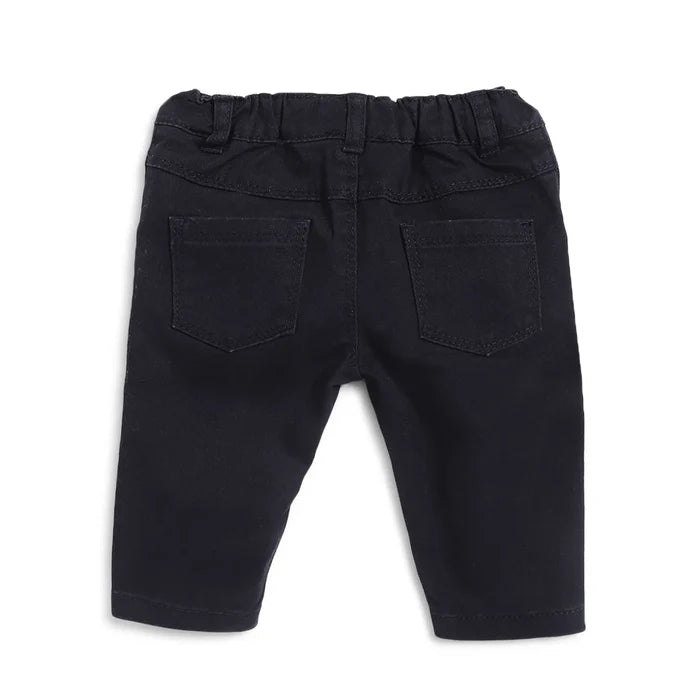 Boys Navy Blue Regular Fit Mid-Rise Jeans