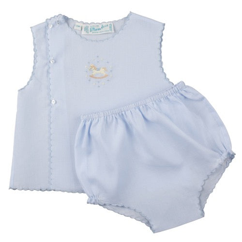 Boy's Rocking Horse Diaper Set