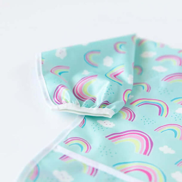 Bumkins Waterproof Sleeved Bib - Rainbows