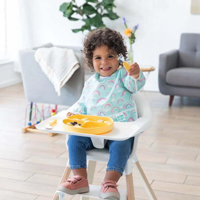 Bumkins Waterproof Sleeved Bib - Rainbows