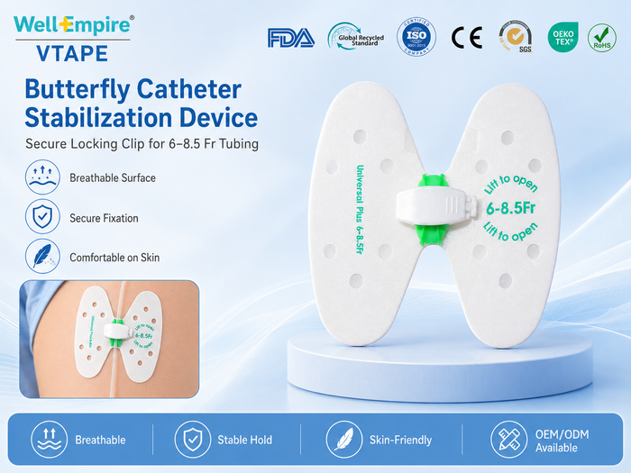 Butterfly Catheter Fixation Patch – Non-Woven Material