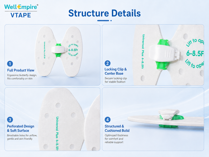 Butterfly Catheter Fixation Patch – Non-Woven Material