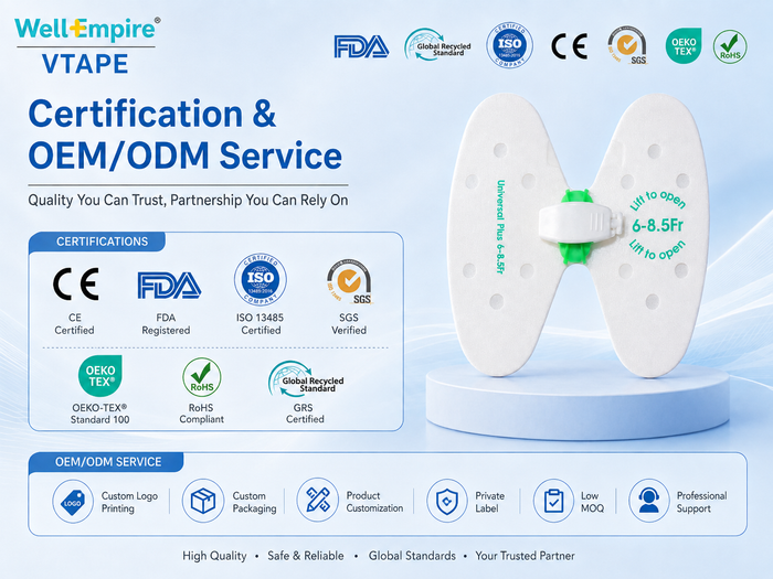 Butterfly Catheter Fixation Patch – Non-Woven Material