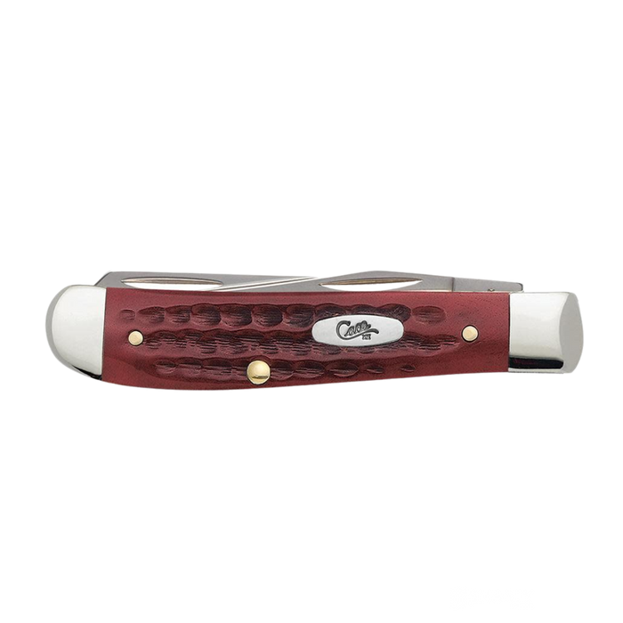 Case Knives | Pocket Worn Old Red Bone Corn Cob Jig Mini Trapper  | 00784