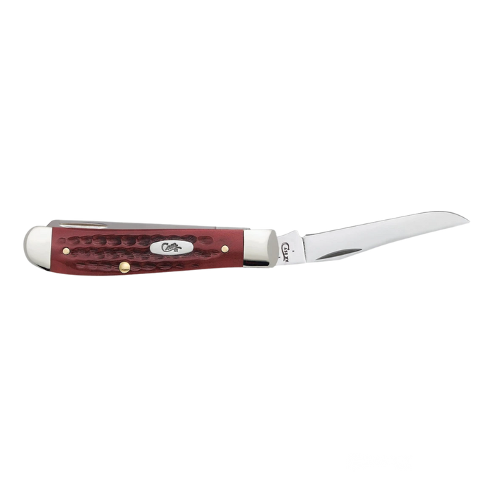 Case Knives | Pocket Worn Old Red Bone Corn Cob Jig Mini Trapper  | 00784