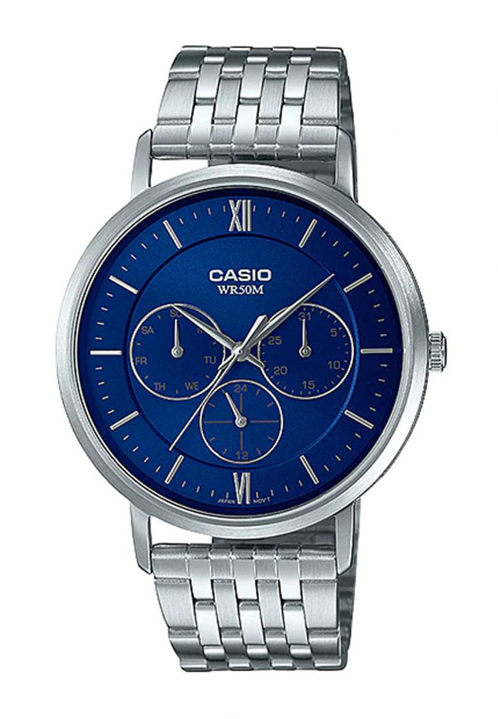 Casio MTP-B300D-2A Analog Stainless Steel Strap Watch For Men-Watch Portal Philippines