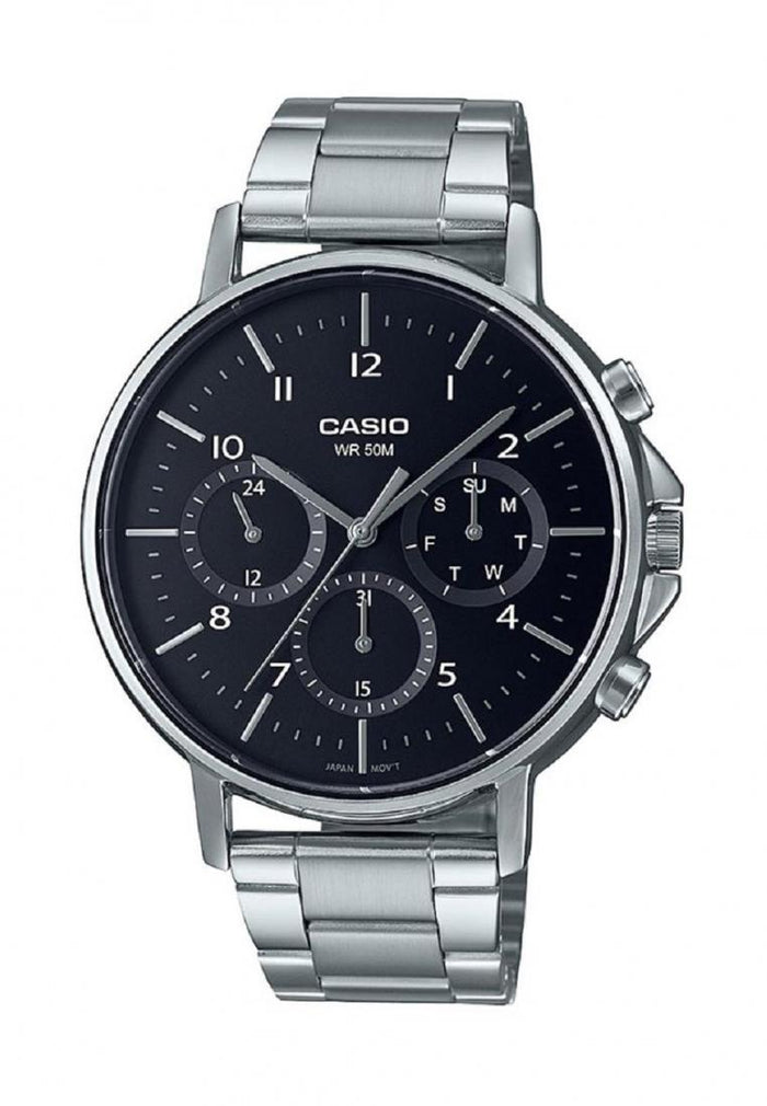 Casio MTP-E321D-1A Analog Stainless Steel Strap Watch For Men-Watch Portal Philippines